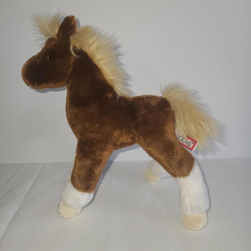 Douglas HORSE 10” Plush Brown White Toy Stuffed Animal - Picture 3 of 7